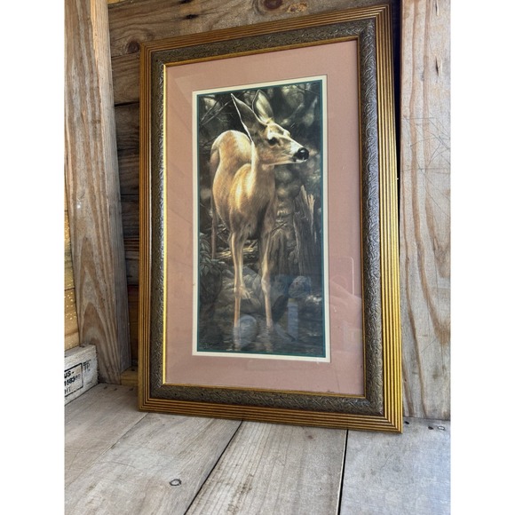Home Interior Deer Picture - THE YEARLING‎ Pre-owned 23 1/2 X 15 1/2 - Picture 1 of 6